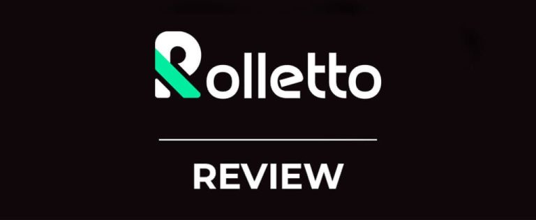 Rolletto Casino logo and review banner.